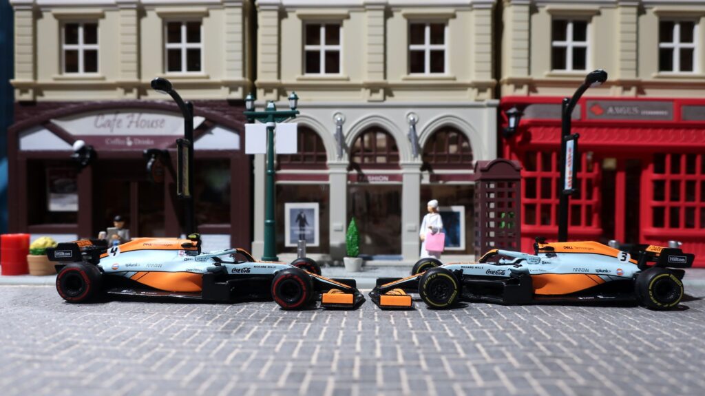 Tarmac Works MCL35M Monaco Grand Prix 2021 Daniel Ricciardo & Lando Norris