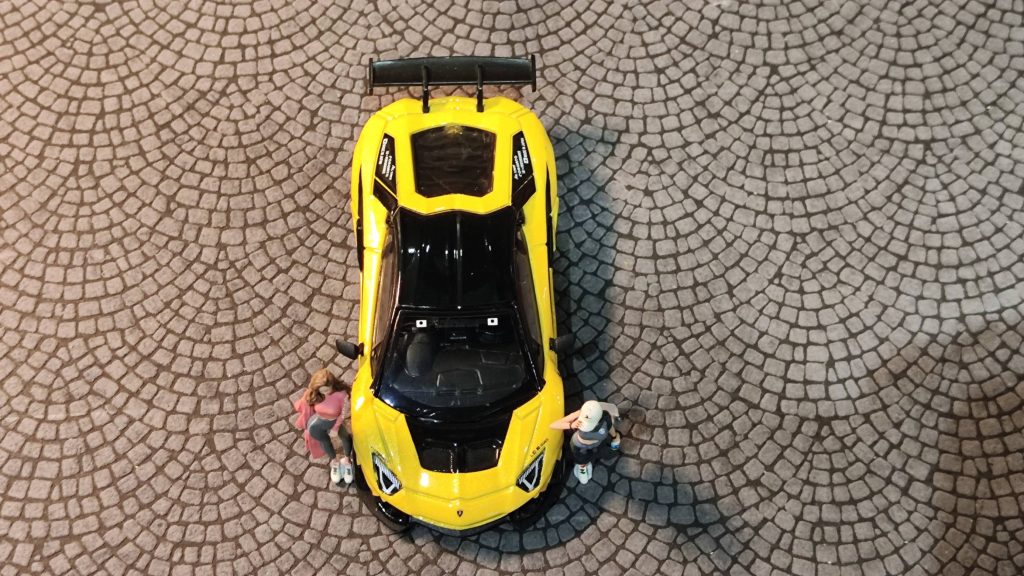 MINI GT LB WORKS Lamborghini Aventador Limited Edition Yellow 2023 HKTCS