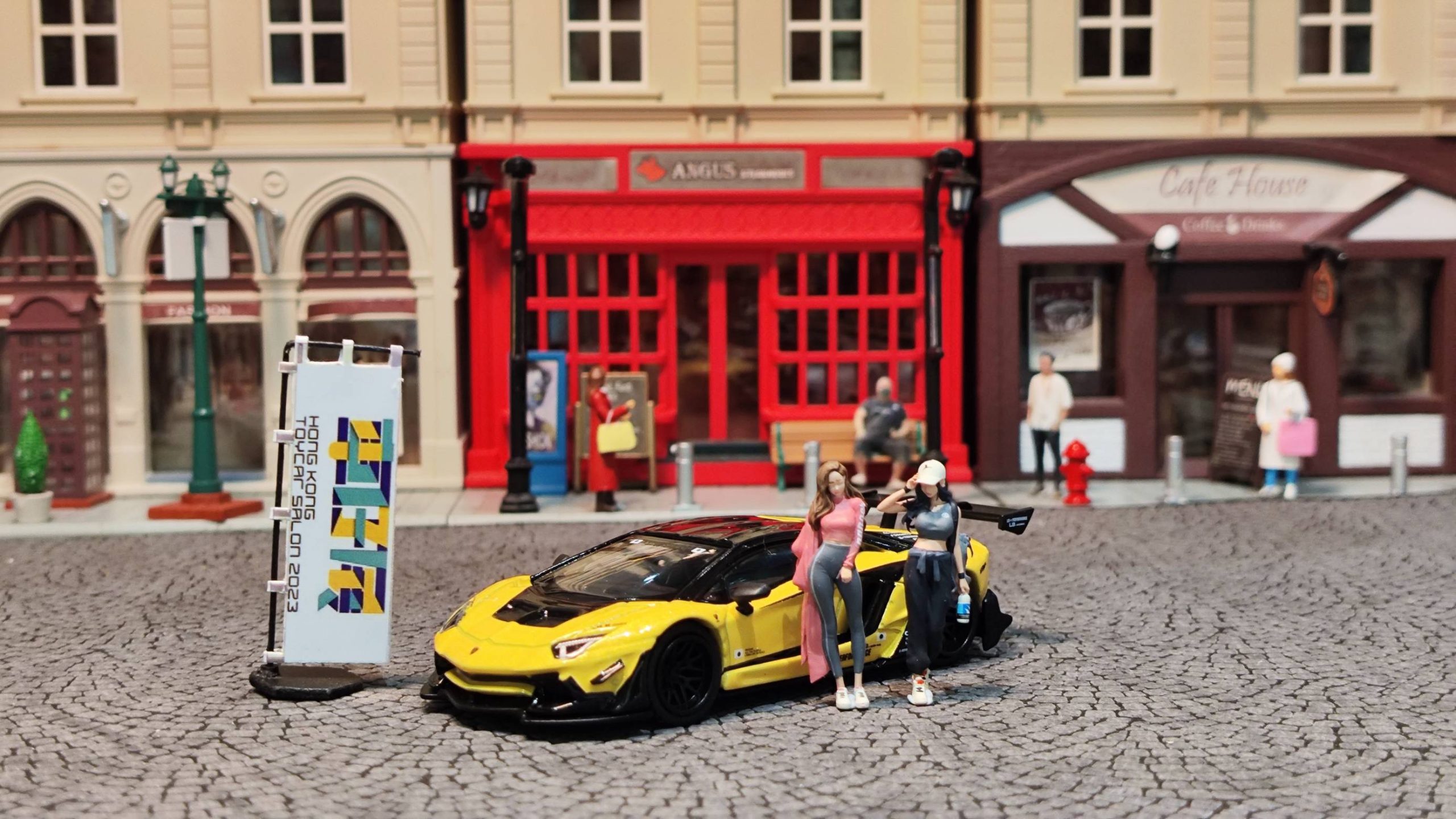 MINI GT LB WORKS Lamborghini Aventador Limited Edition Yellow 2023 HKTCS