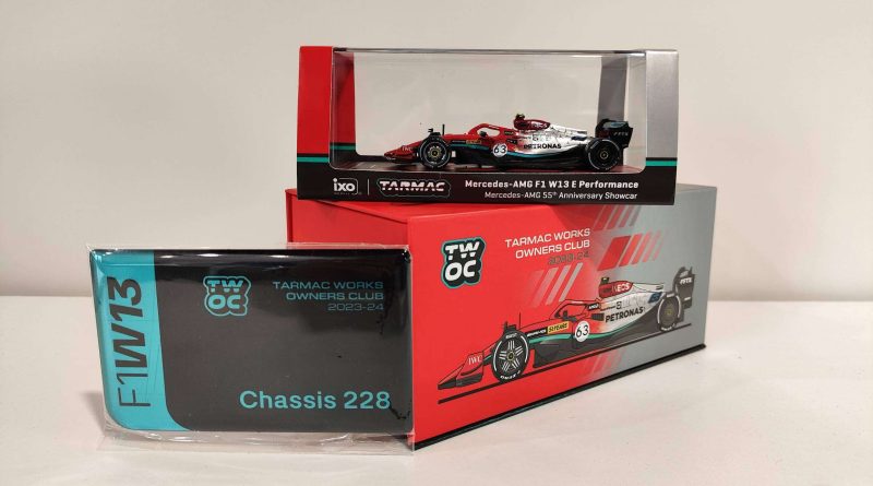 Tarmac Works Owners Clubs Mercedes-AMG F1 W13 E Performance 55th Anniversary Showcar Lewis Hamilton & George Russell