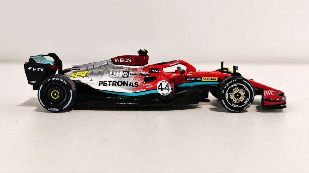Tarmac Works Owners Clubs Mercedes-AMG F1 W13 E Performance 55th Anniversary Showcar Lewis Hamilton & George Russell