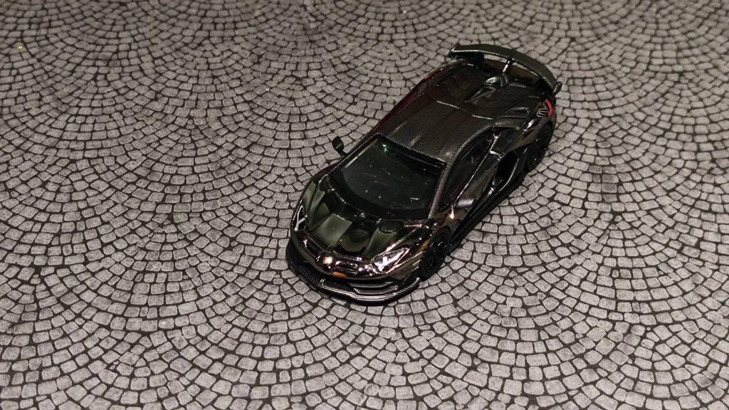 MINI GT Lamborghini Aventador SVJ Black Chrome