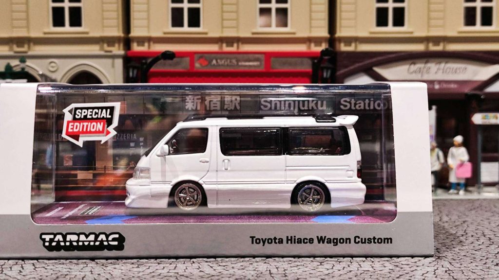 Tarmac Works Toyota Hiace Wagon Custom White SPECIAL EDITION