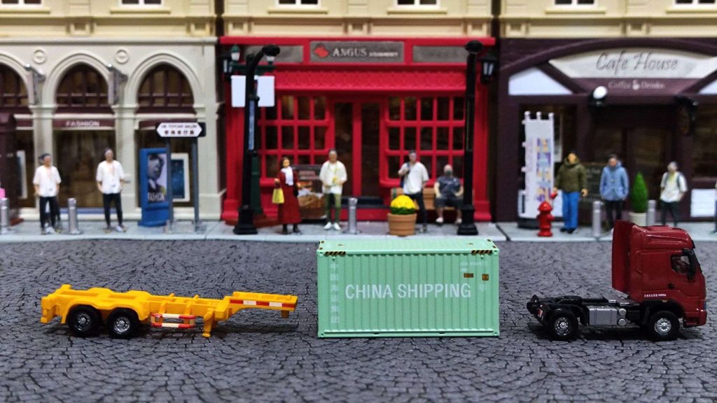 MINICITY東風柳州乘龍H7貨櫃車