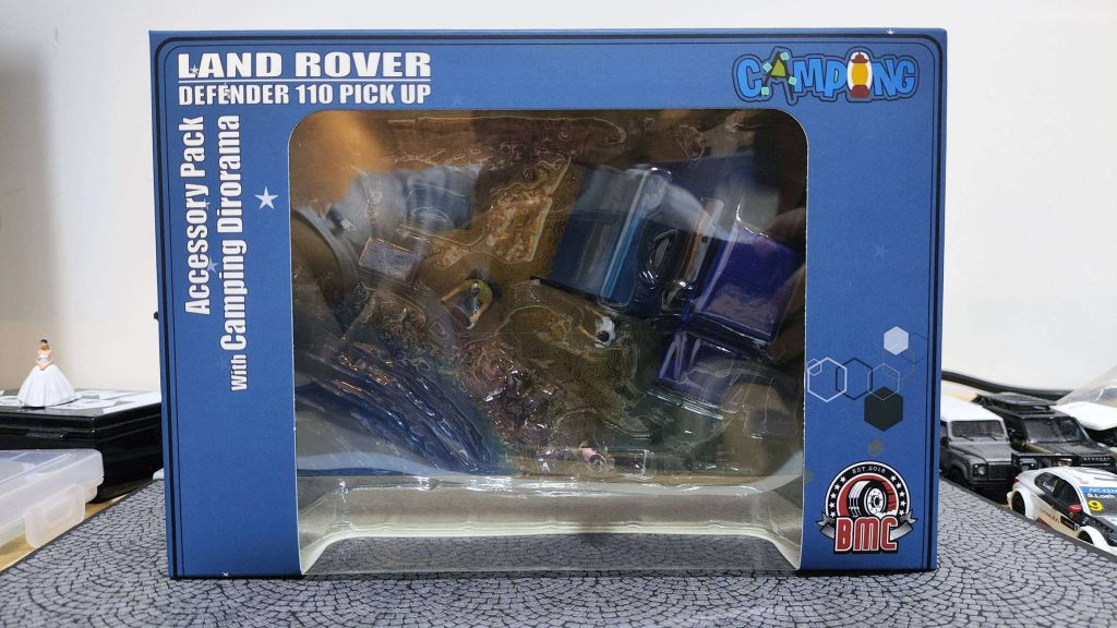 BM Creations Land Rover Defender 110 Pick up Accessory Pack with Camping Diorama Hobby Expo China 2024 Limited Edition