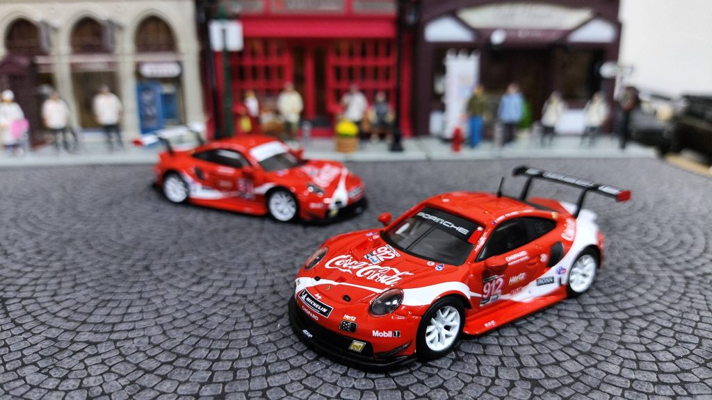 Sparky Porsche 911 RSR 2019 Coca-Cola #911 #912 Petit Lemans Car Set
