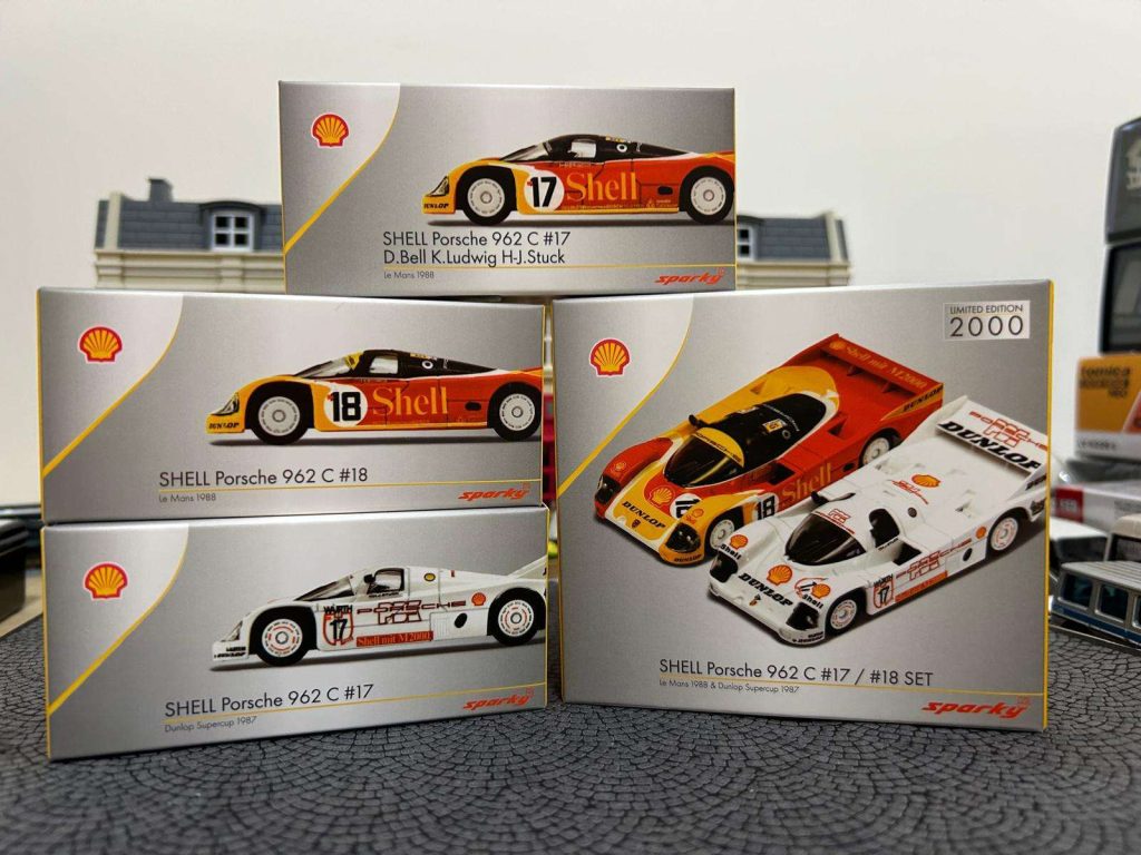 Tiny微影 x Sparky Shell Porsche 962 C