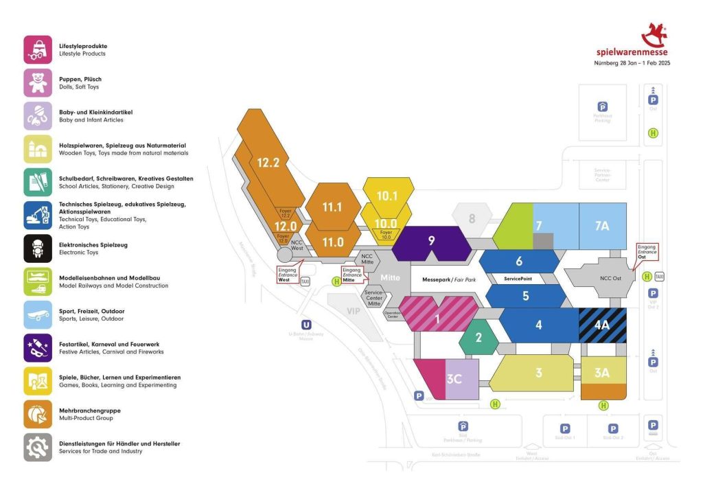 Geländeplan Spielwarenmesse 2025