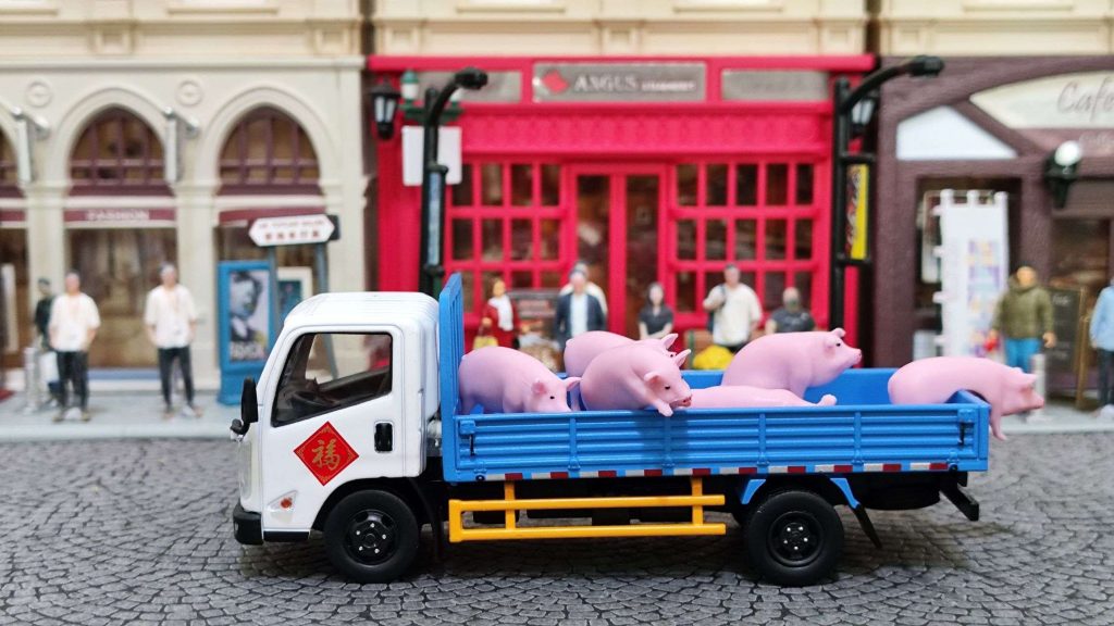 拓意江鈴凱銳n800輕型卡車牲口運輸車