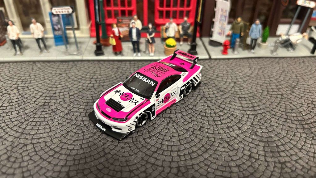 Mini GT Nissan Silvia S15 Liberty Walk Super Silhouette:Auto Finesse SEMA 2023