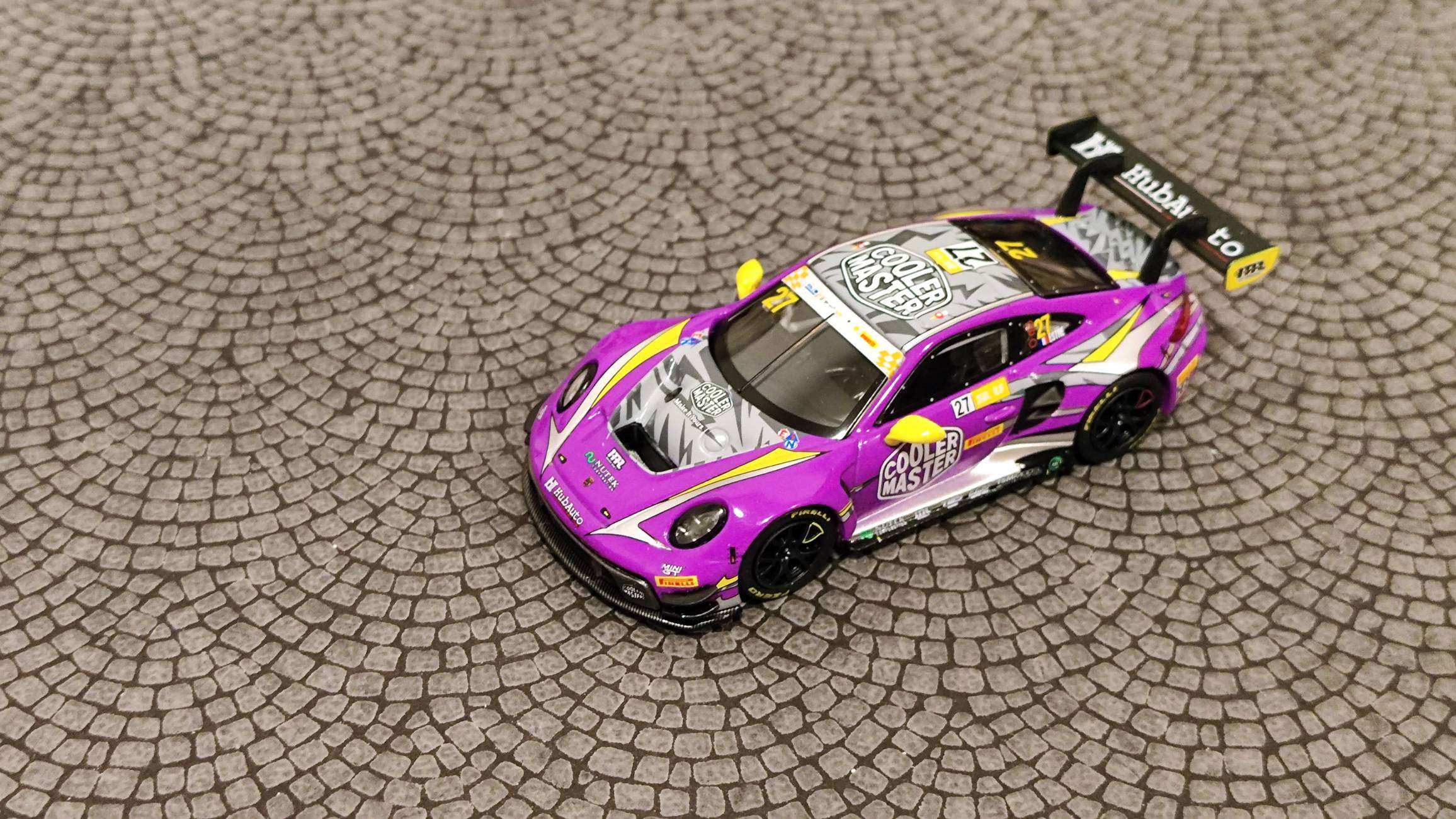 MINI GT Porsche 911 GT3 R #27 FIA GT World Cup 70th Macau Grand Prix HubAuto Racing