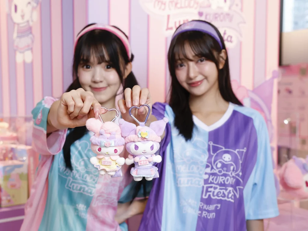 My Melody應援造型吊飾及Kuromi應援造型吊飾