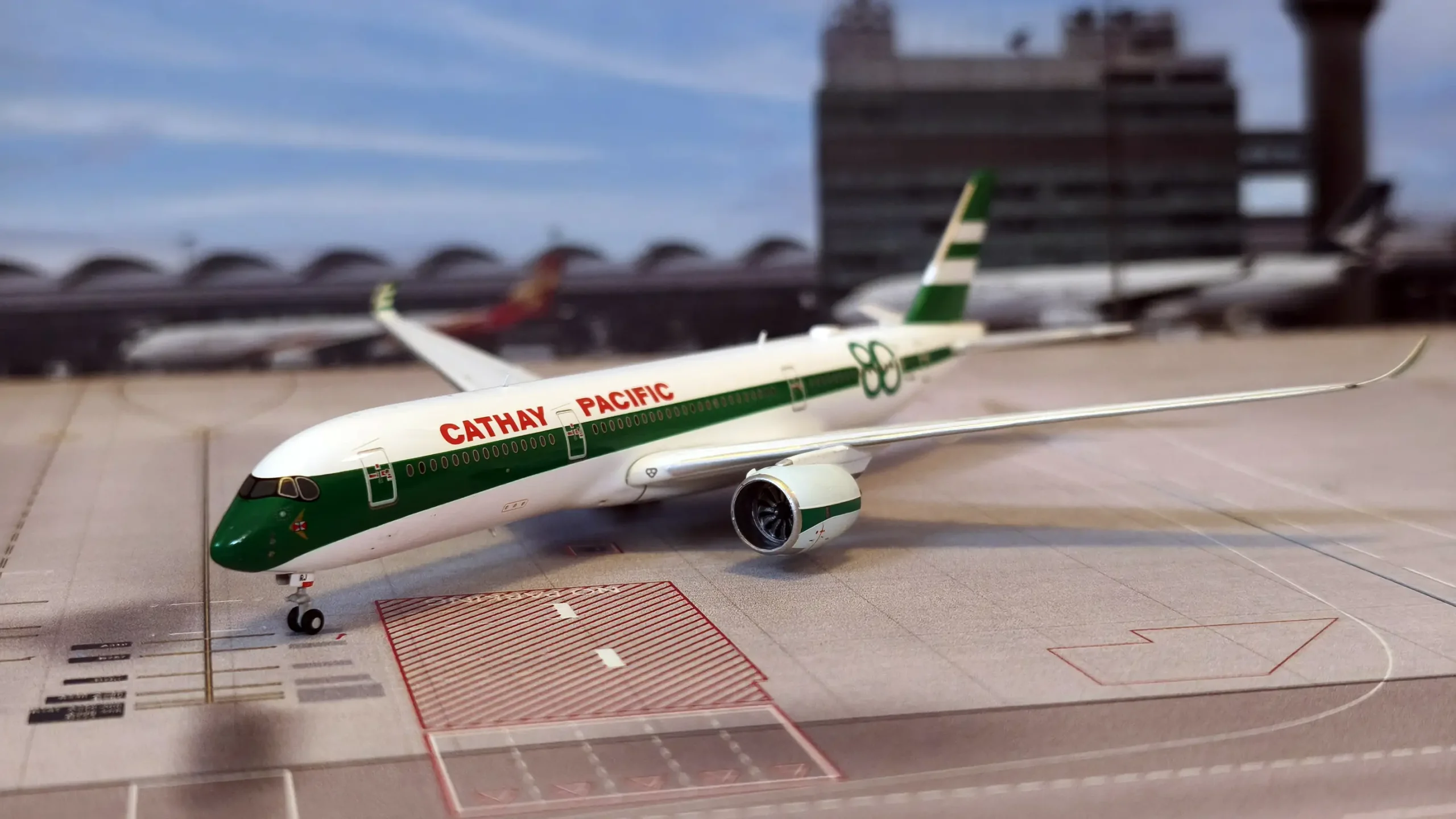 Airbus A350-900 Cathay Pacific 80th anniversary special livery model