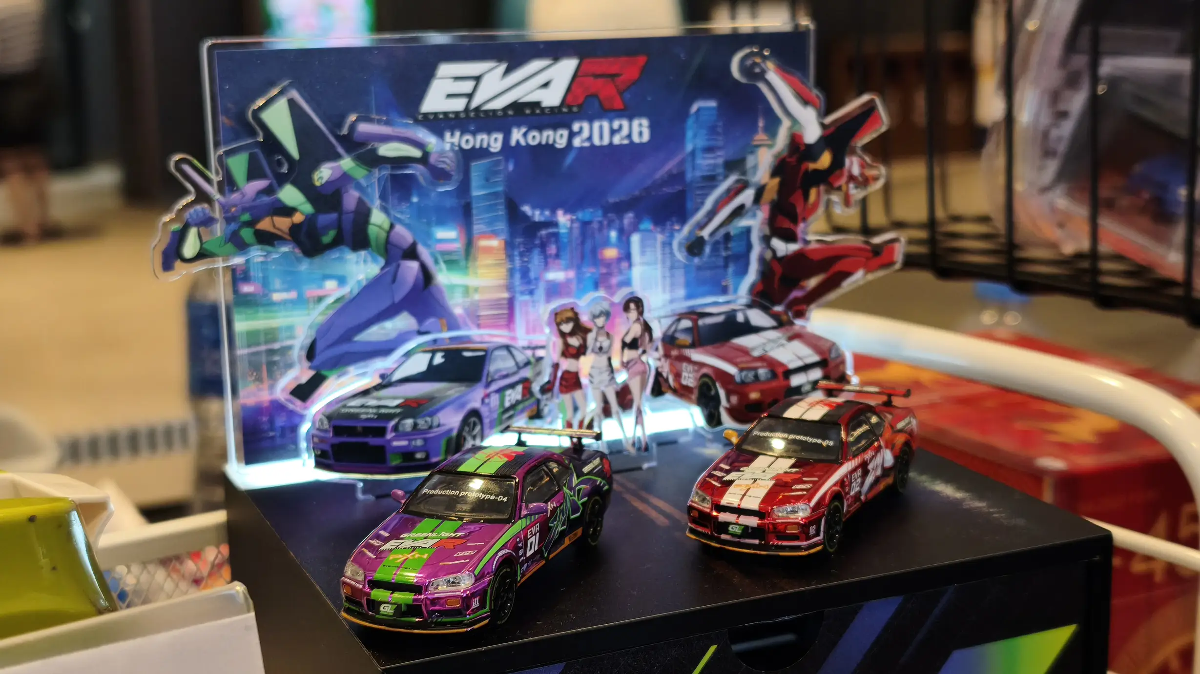 Greenlight EVA RT TEST TYPE-01 Nissan Skyline GT-R V-Spec（R34）1999 & EVA RT PRODUCTION MODEL-02 Nissan Skyline GT-R V-Spec（R34）1999